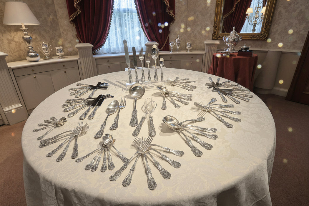 Servizio di Posate CESA Quirinale in Argento  925 – 77 Pezzi per 12 Persone