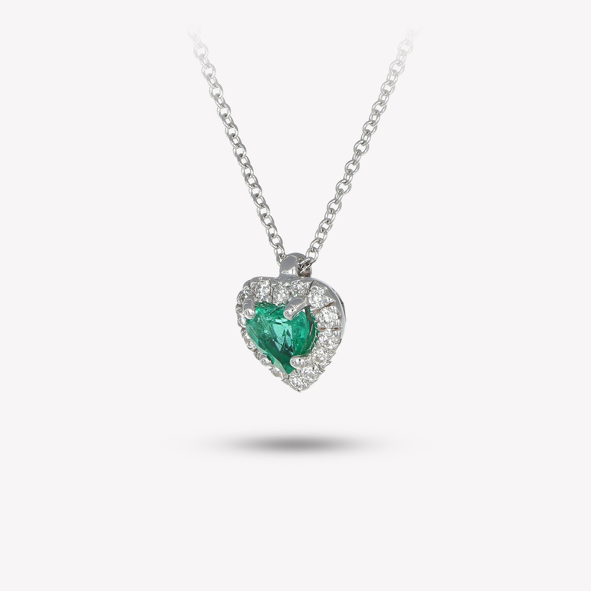 Ciondolo Cuore Smeraldo