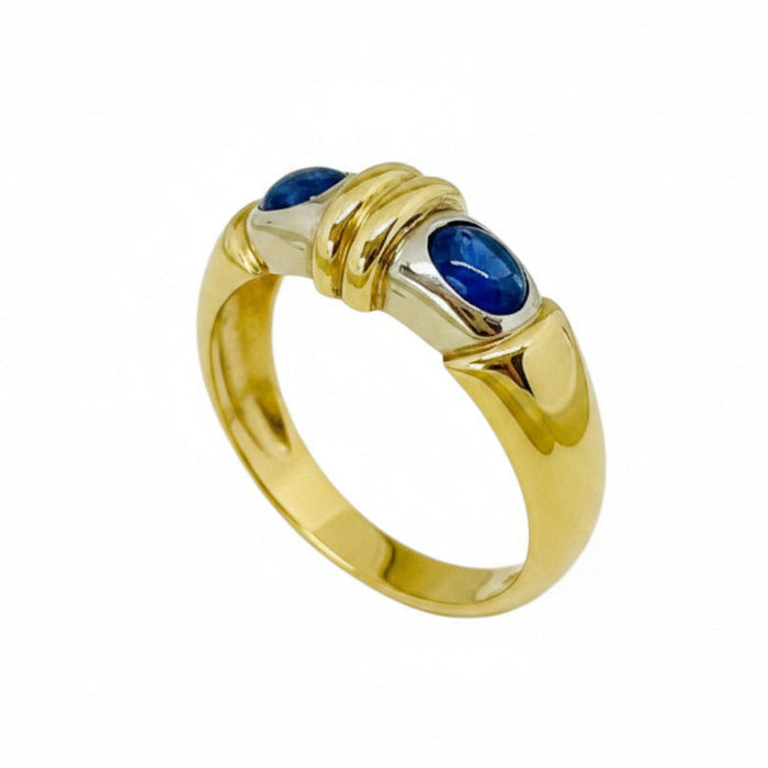 Anello Zaffiri Cabochon