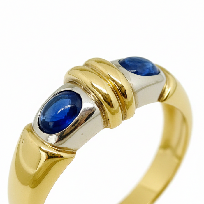 Anello Zaffiri Cabochon