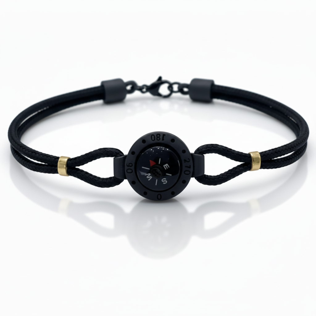 Bracciale Uomo  Bussola Titanio