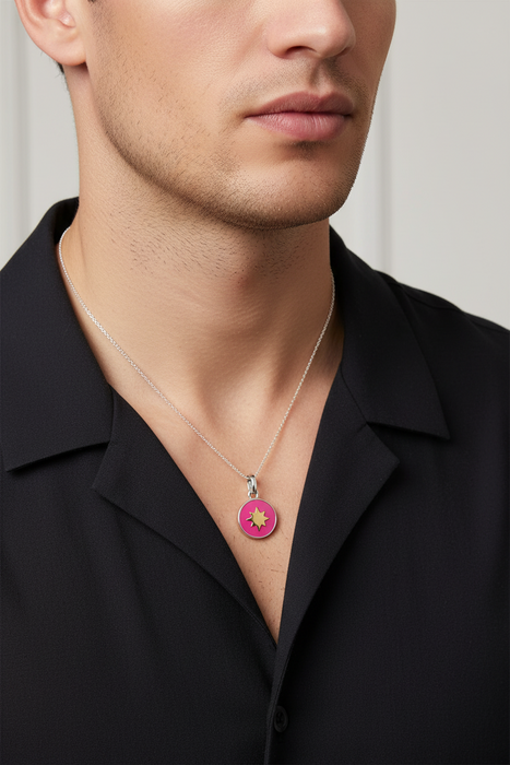 Ciondolo Rosa dei Venti Pink