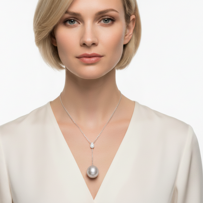Ciondolo Perla Grey
