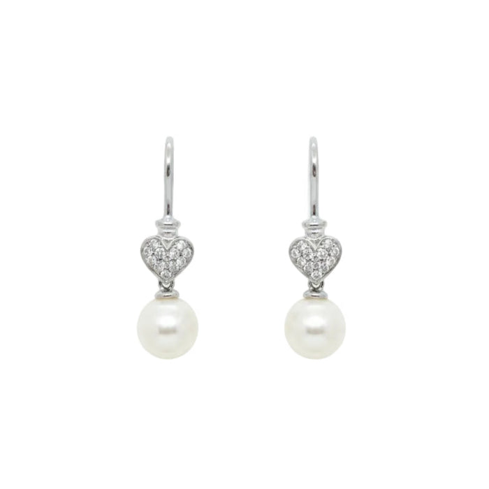 Orecchini Heart and Pearl