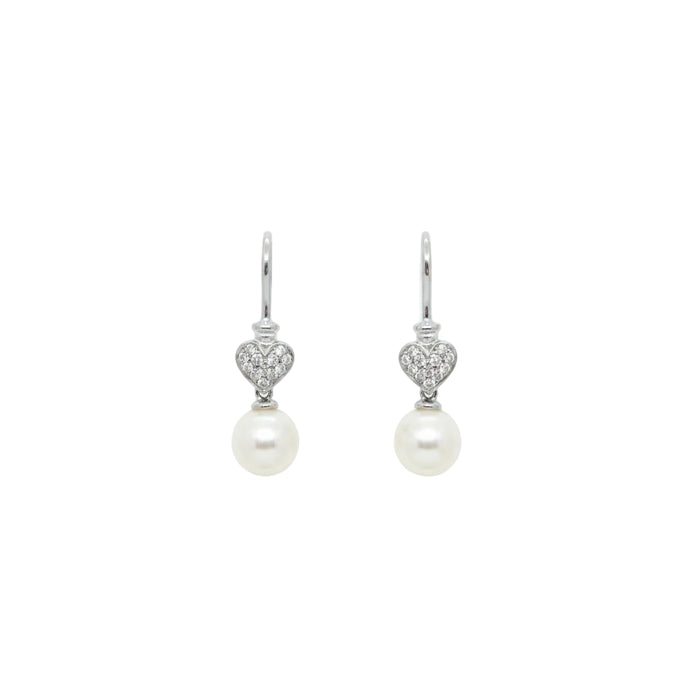 Orecchini Heart and Pearl