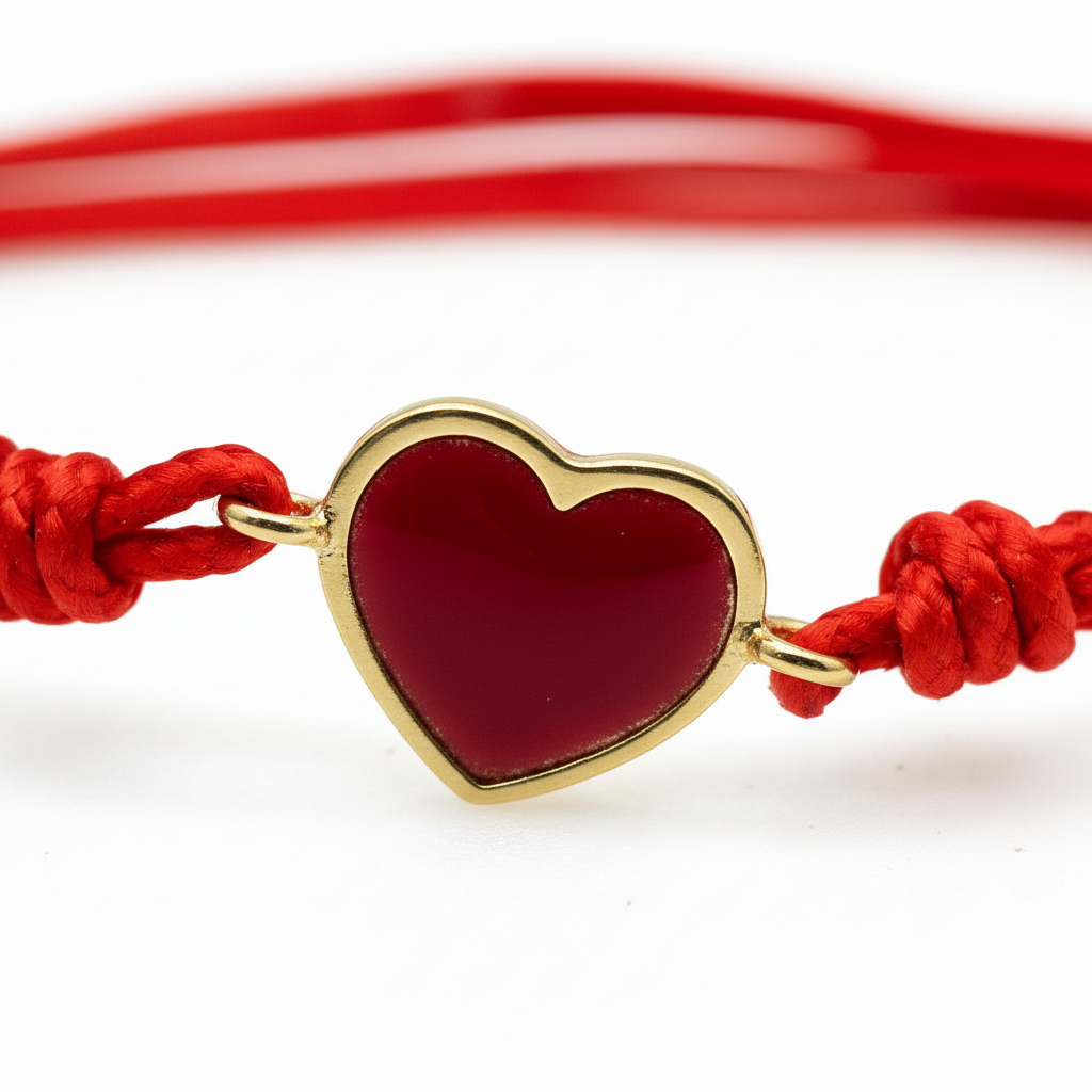 Bracciale Cuore oro smalto