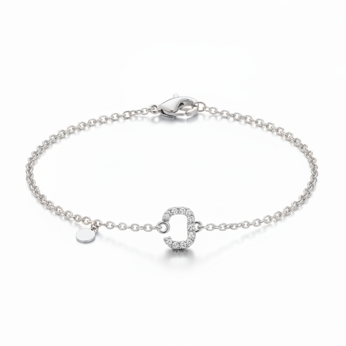 Bracciale oro 9 kt letterina C