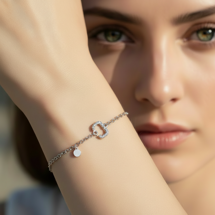 Bracciale oro 9 kt letterina C