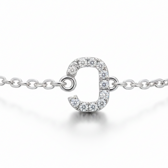 Bracciale oro 9 kt letterina C