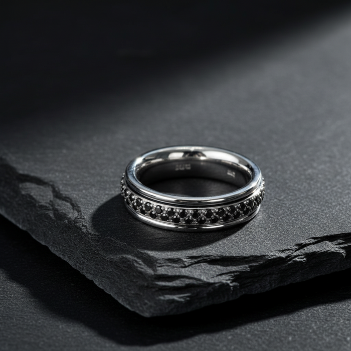 Anello Uomo Fede Black