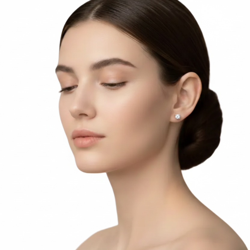Orecchini Solitari ct 0.64