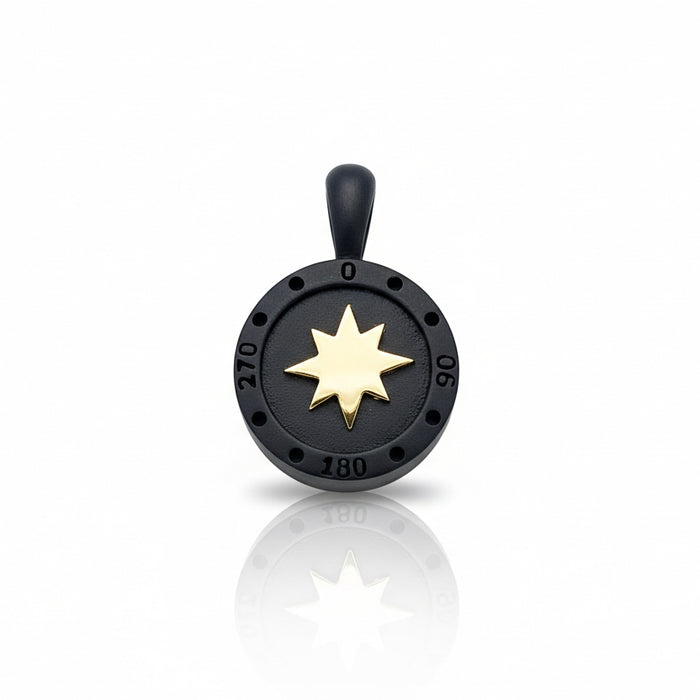 Pendente Uomo Rosa dei Venti  Black
