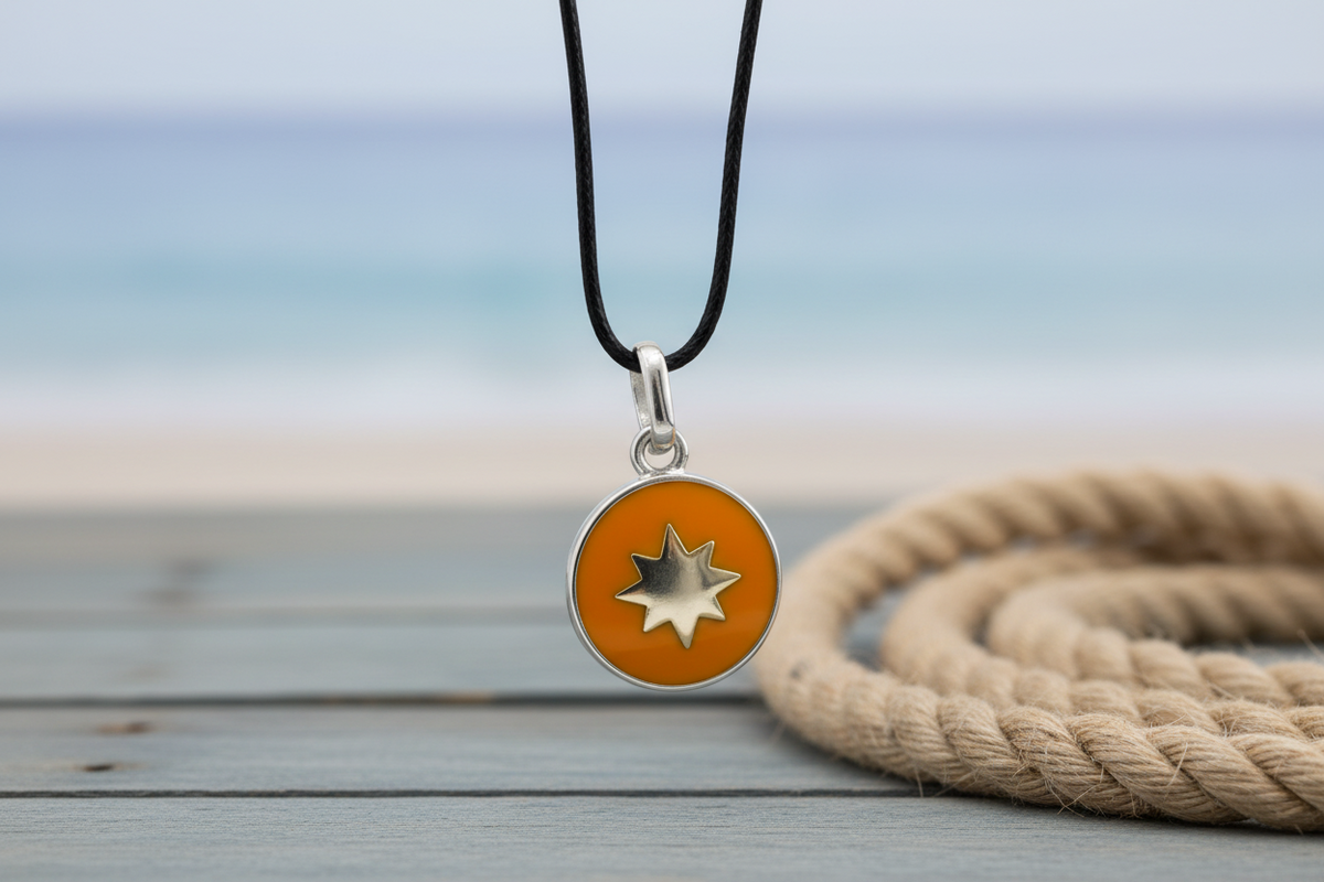 Pendente  Rosa dei Venti Orange