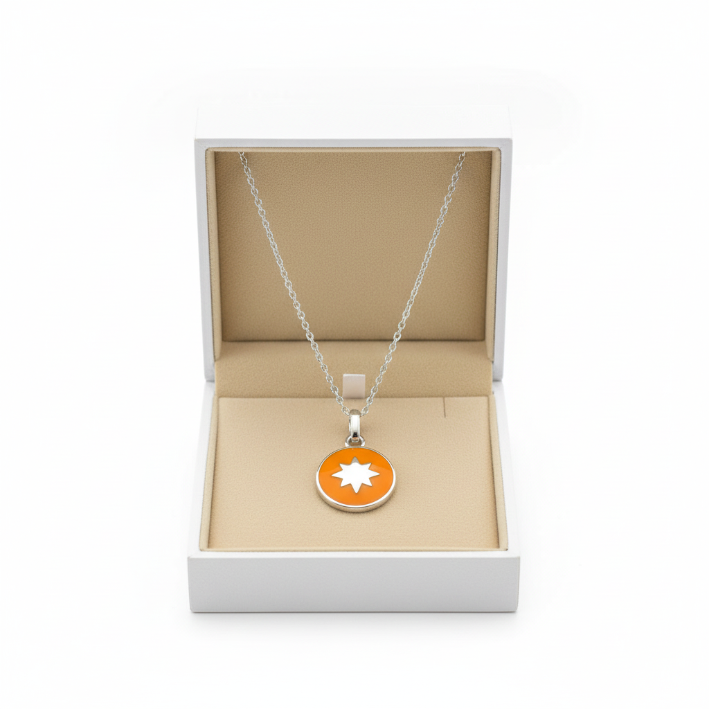 Pendente  Rosa dei Venti Orange