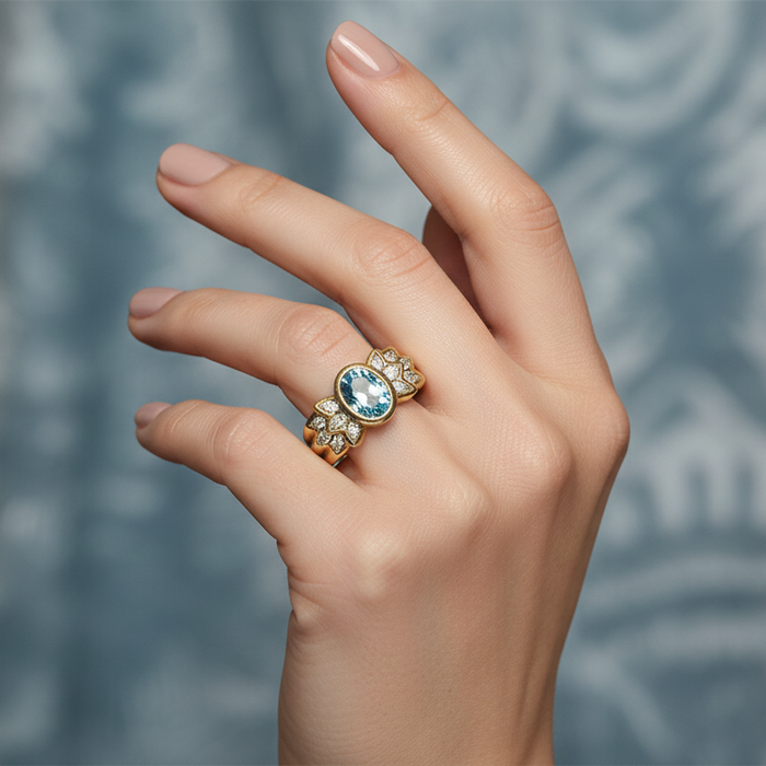 Anello Acquamarine Summer