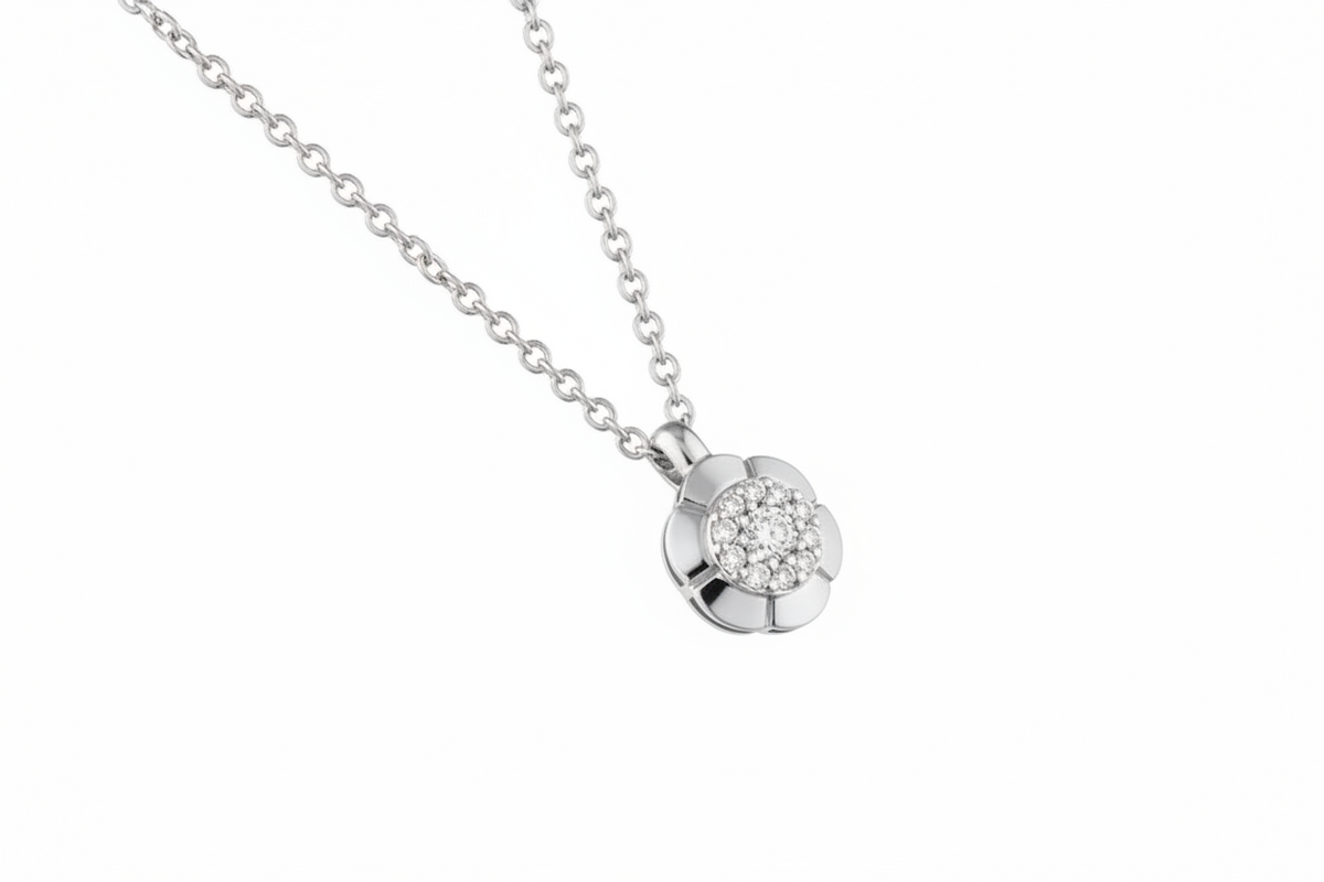 Ciondolo Little Flower White