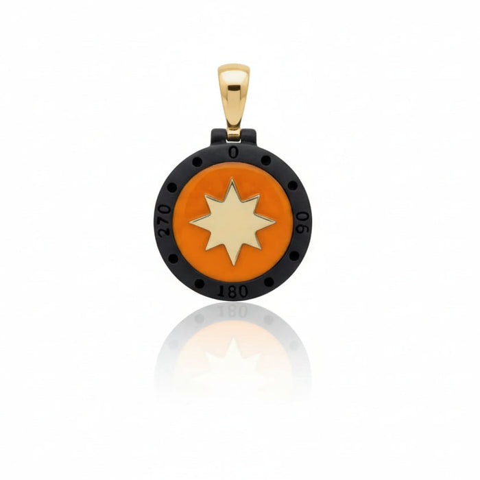 Pendente  Uomo Rosa dei Venti Orange