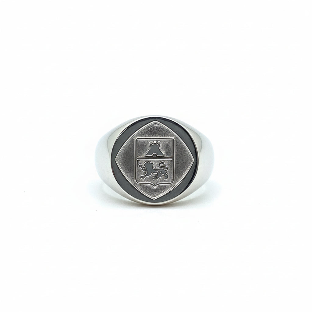 Anello Uomo Chevalier Oro Bianco