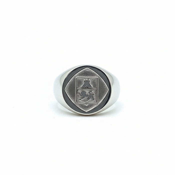 Anello Uomo Oro Bianco 18kt.