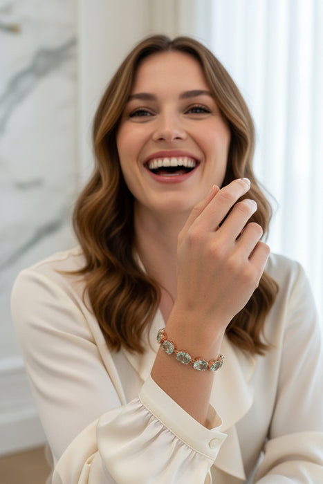 Bracciale Caramel Prasiolite