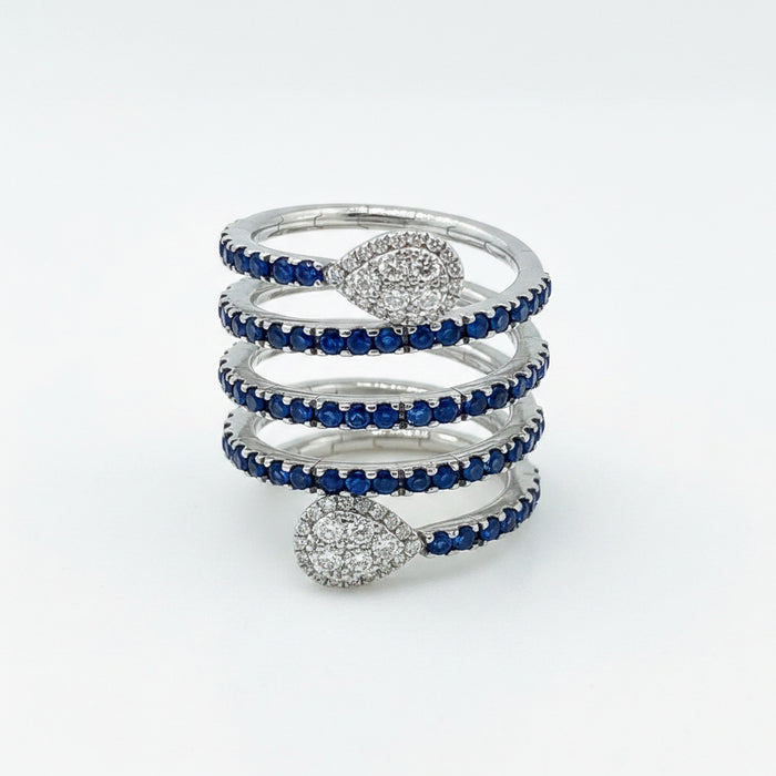 Anello Blue Snake
