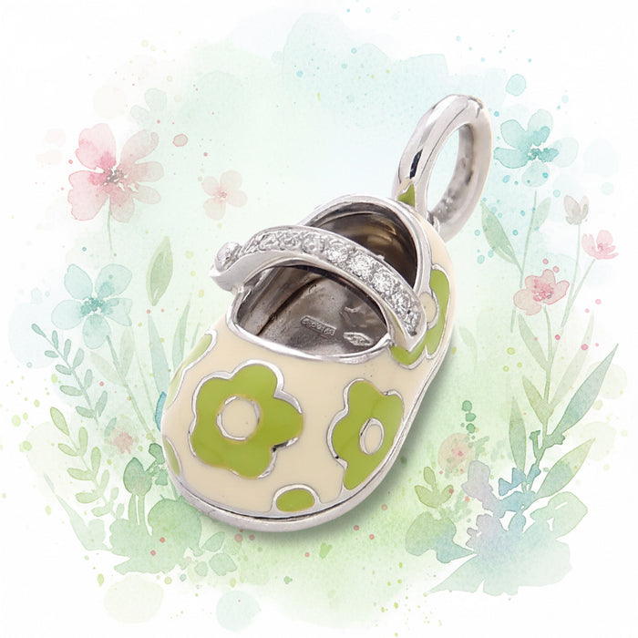 Ciondolo scarpina Flowers