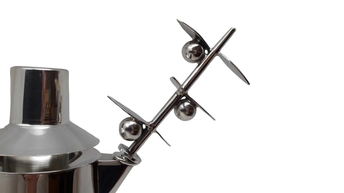 Oliera in argento 925 con ramo di ulivo