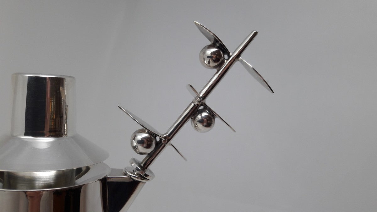 Oliera in argento 925 con ramo di ulivo