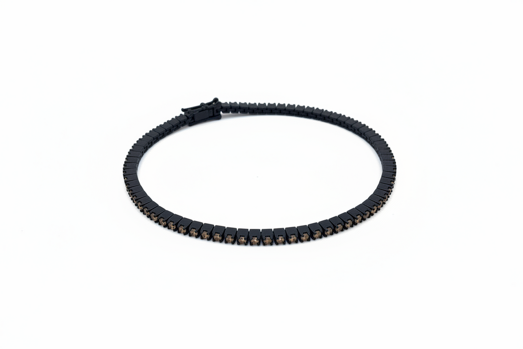 Bracciale Uomo  Tennis Diamanti Brown