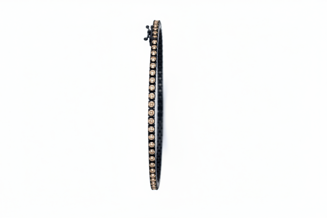 Bracciale Uomo  Tennis Diamanti Brown