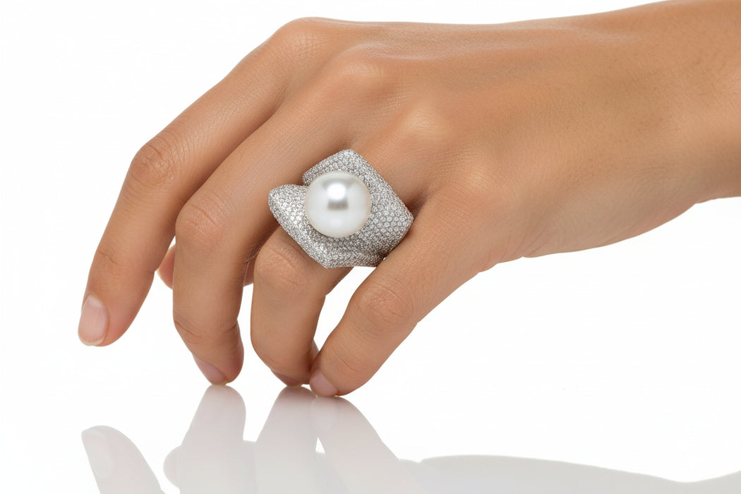 Anello Diamonds Pearl