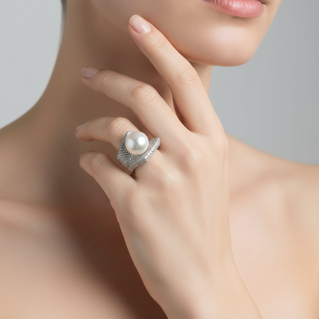 Anello Diamonds Pearl