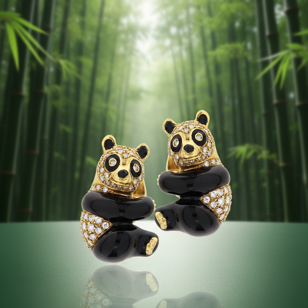 Orecchini Panda