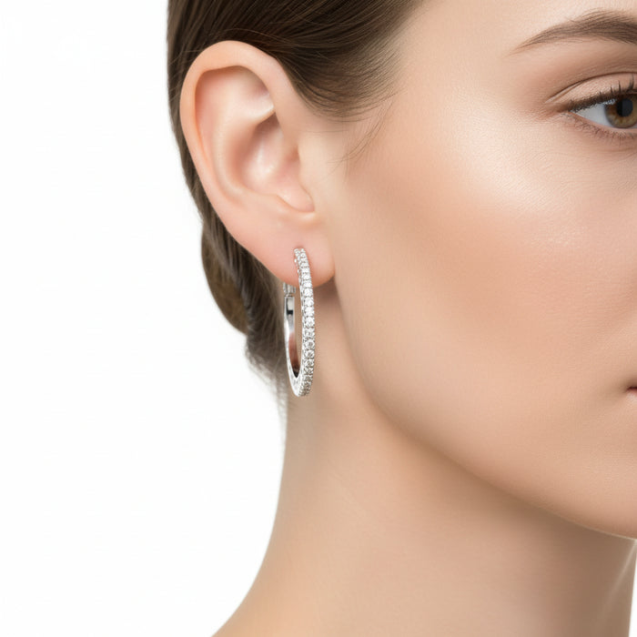 Orecchini Circle Diamonds