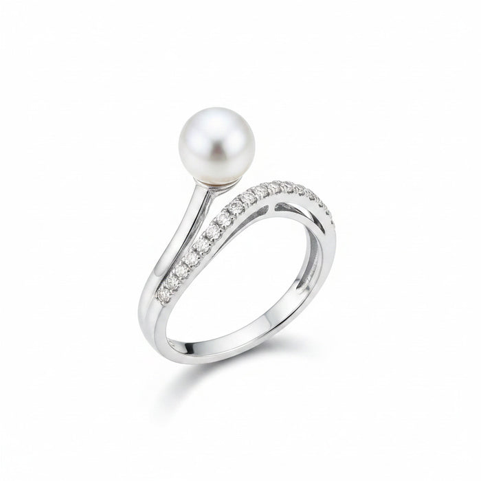 Anello Perla Wave