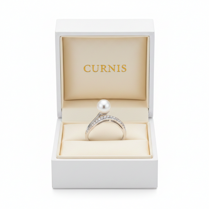 Anello Perla Wave