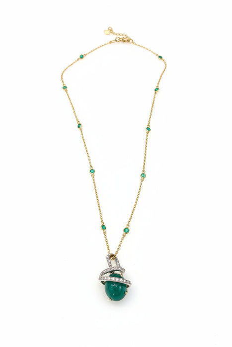 Ciondolo Emerald Saturn