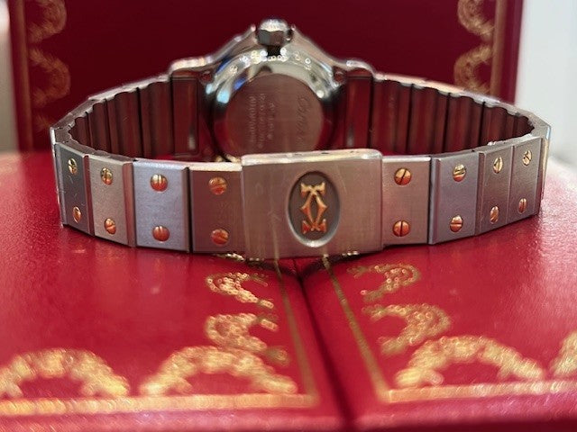 Cartier Santos Ottogonale in acciaio e oro giallo