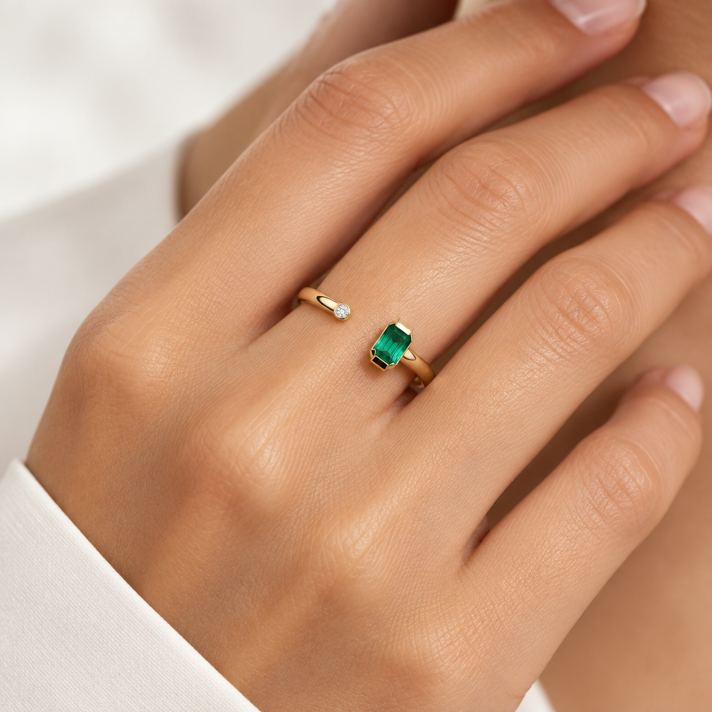 Anello Hope Green Emerald