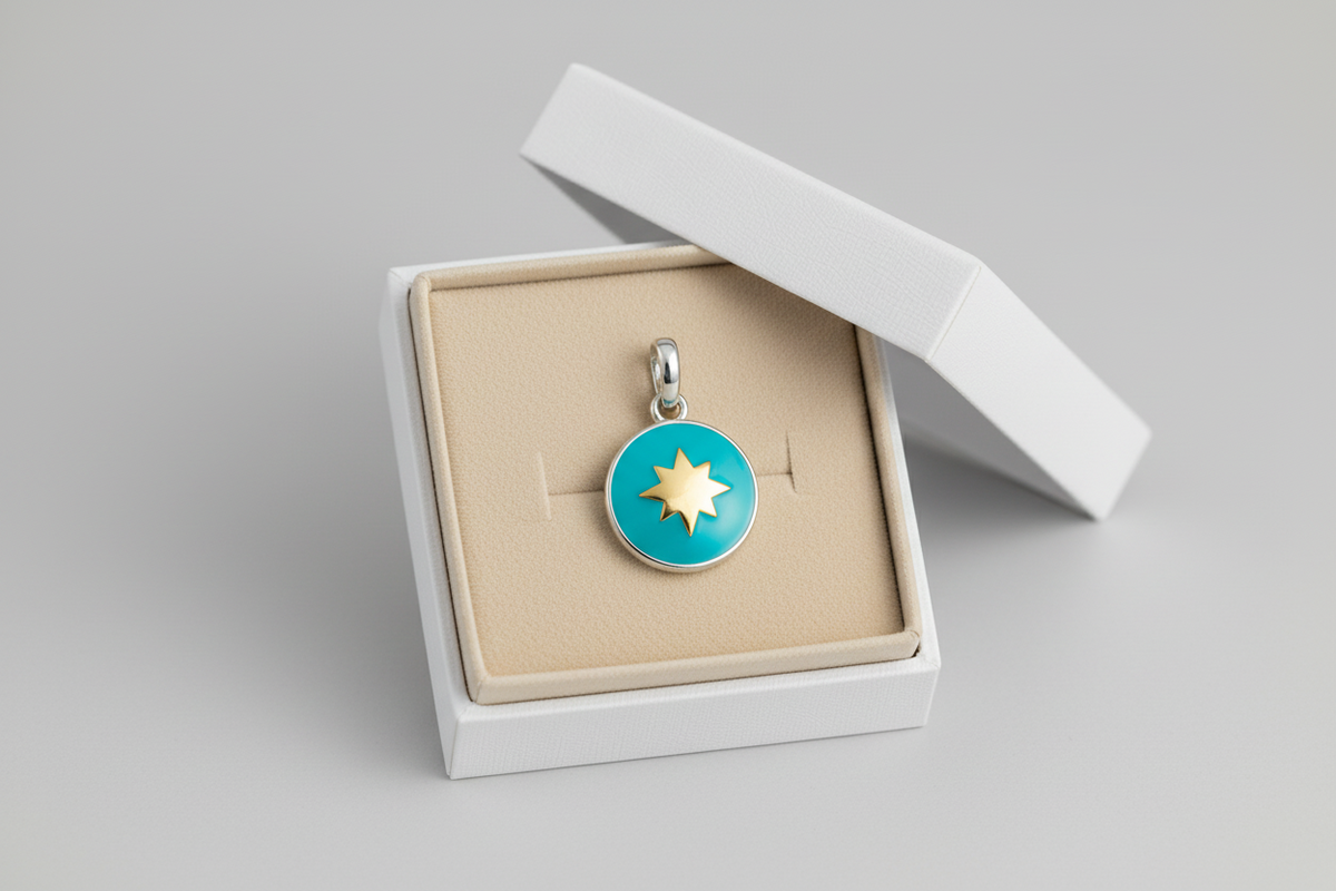 Pendente Rosa dei Venti Turquoise