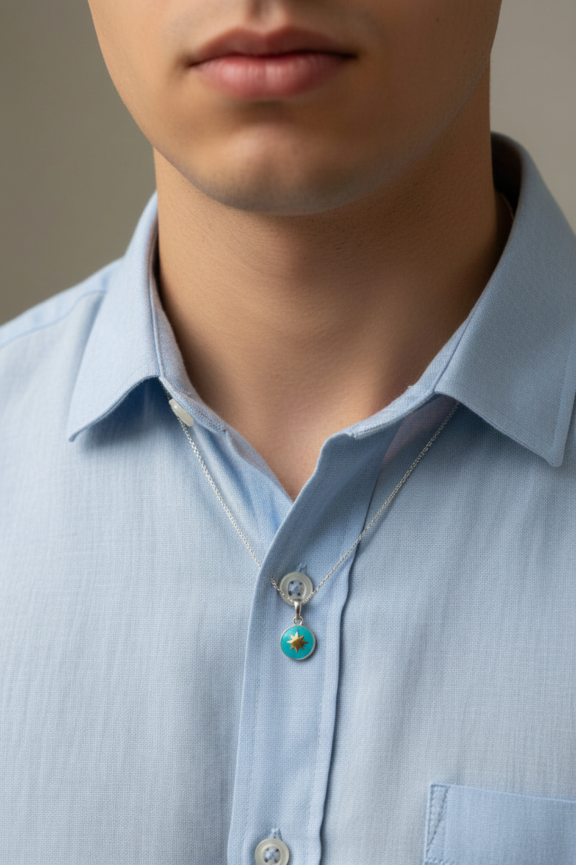 Pendente Rosa dei Venti Turquoise