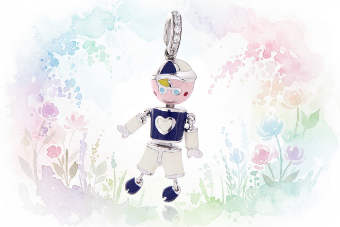 Ciondolo blu Boy