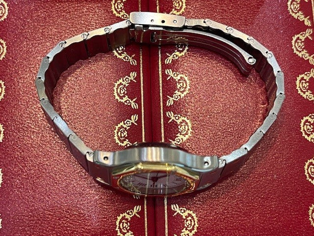 Cartier Santos Ottogonale in acciaio e oro giallo