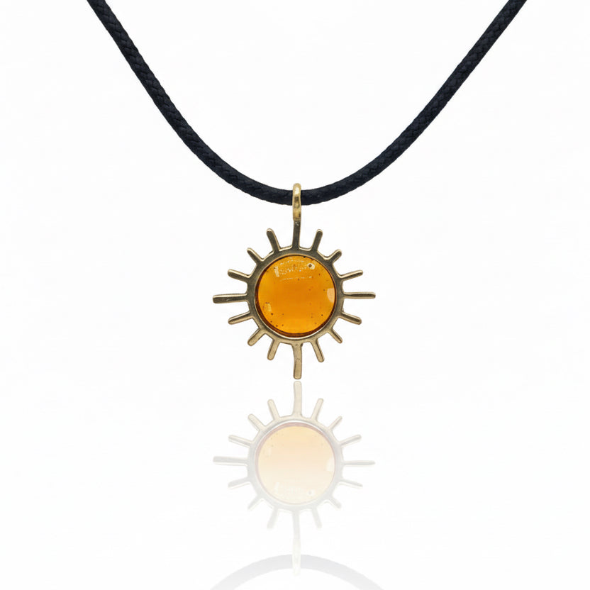 Pendente Sole smalto Orange
