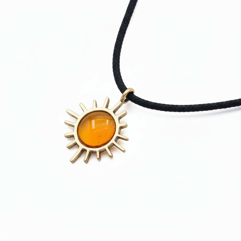 Pendente Sole smalto Orange