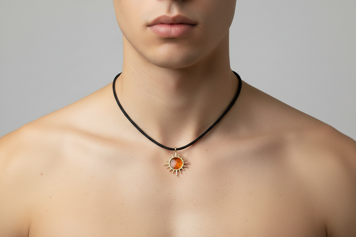 Pendente Sole smalto Orange