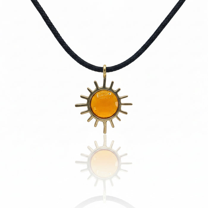 Pendente Sole smalto Orange
