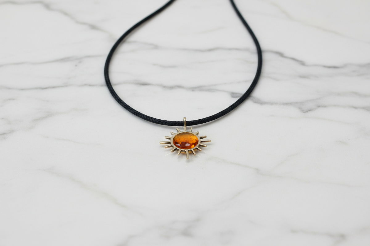 Pendente Sole smalto Orange