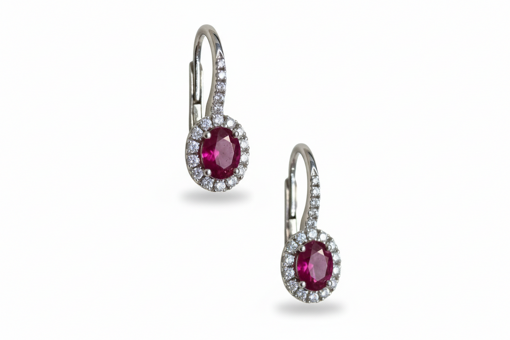 Orecchini pendenti Ruby