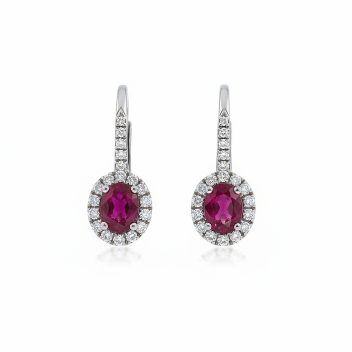 Orecchini pendenti Ruby